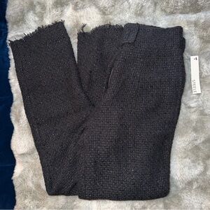 New Steele Black Tweed Textured Pants Size XXS